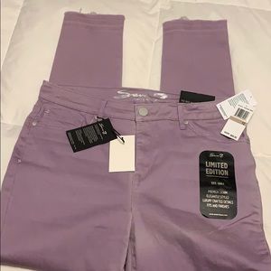 NWT SEVEN 7 purple ankle skinny jeans size 12